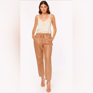 NWOT CAMI NYC Adene Vegan Leather Pant- Cortado Sz M
